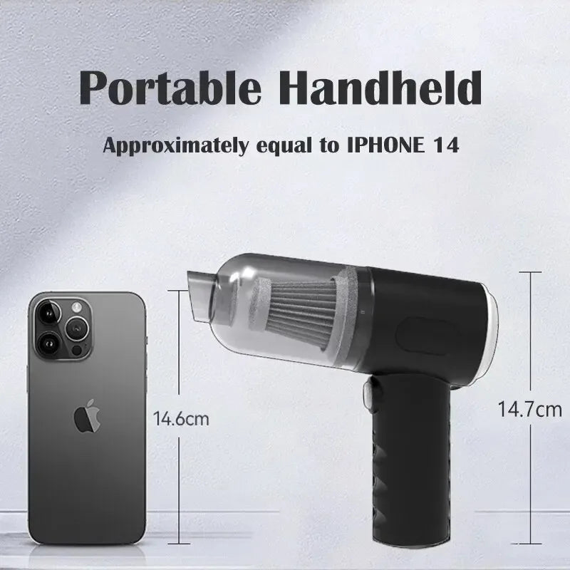Wireless Car Vacuum Cleaner 9000Pa USB Charging 1200mAh