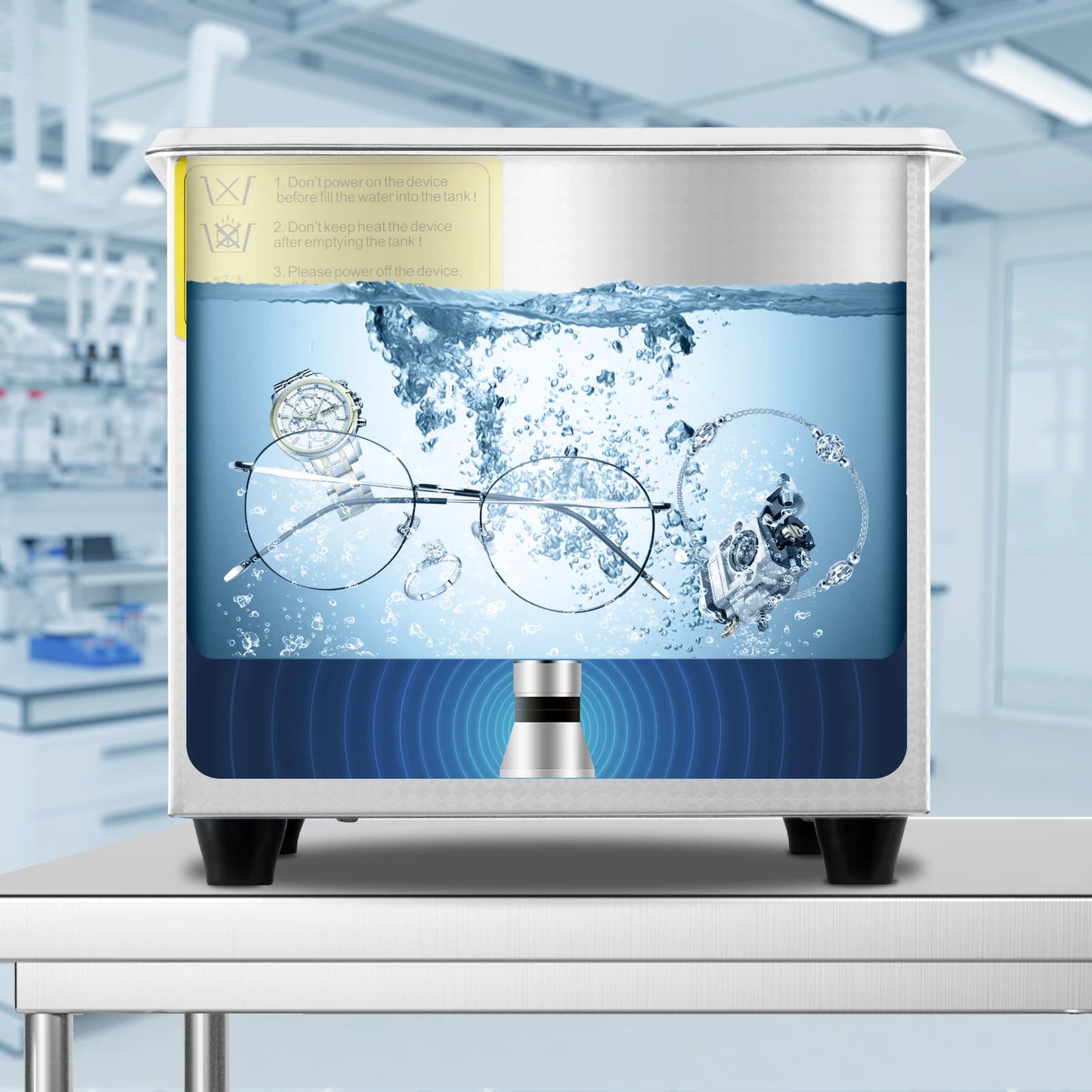 SucceBuy Ultrasonic Cleaner With Digital Timer For Jewelry