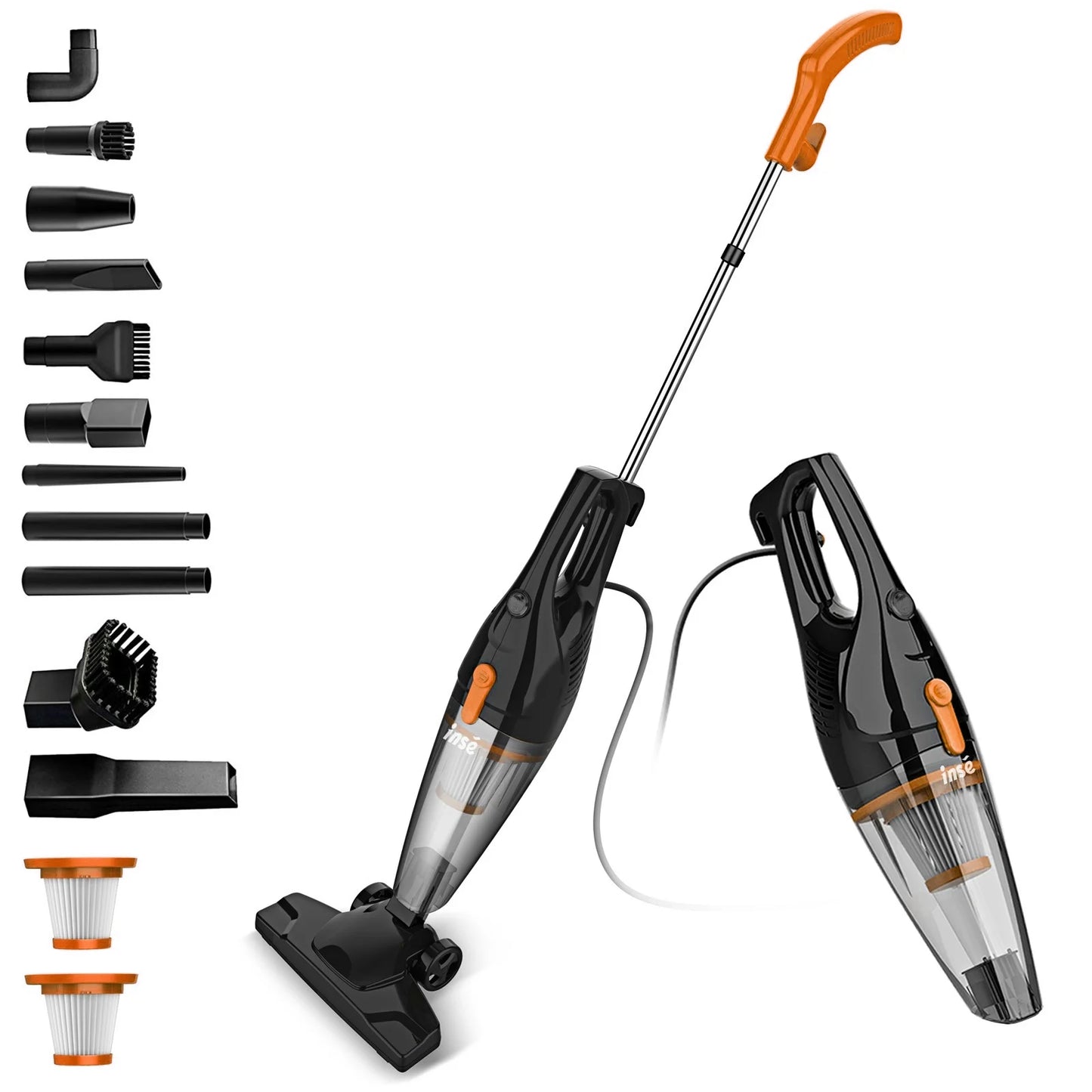 INSE Corded Vacuum Cleaner R7 R6X R3S 600W 3in1