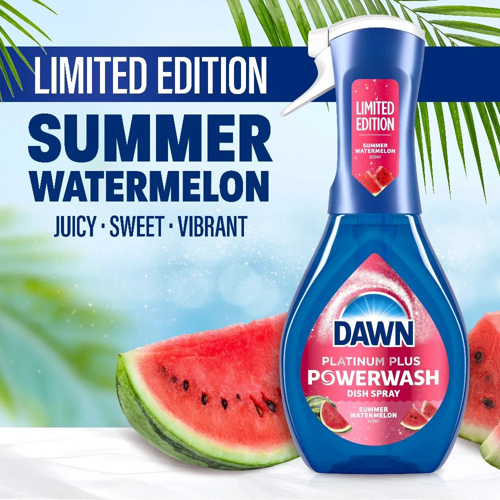 Watermelon Scent Spray Dish Soap Starter Kit