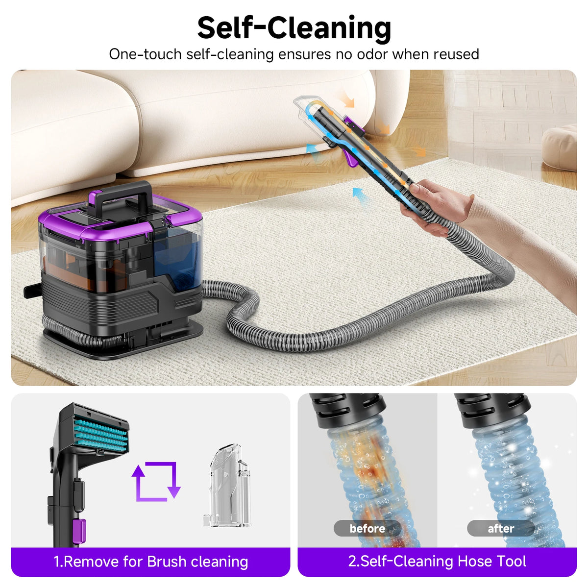 Honki 530W Handheld Wet Dry Carpet And Upholstery Cleaner