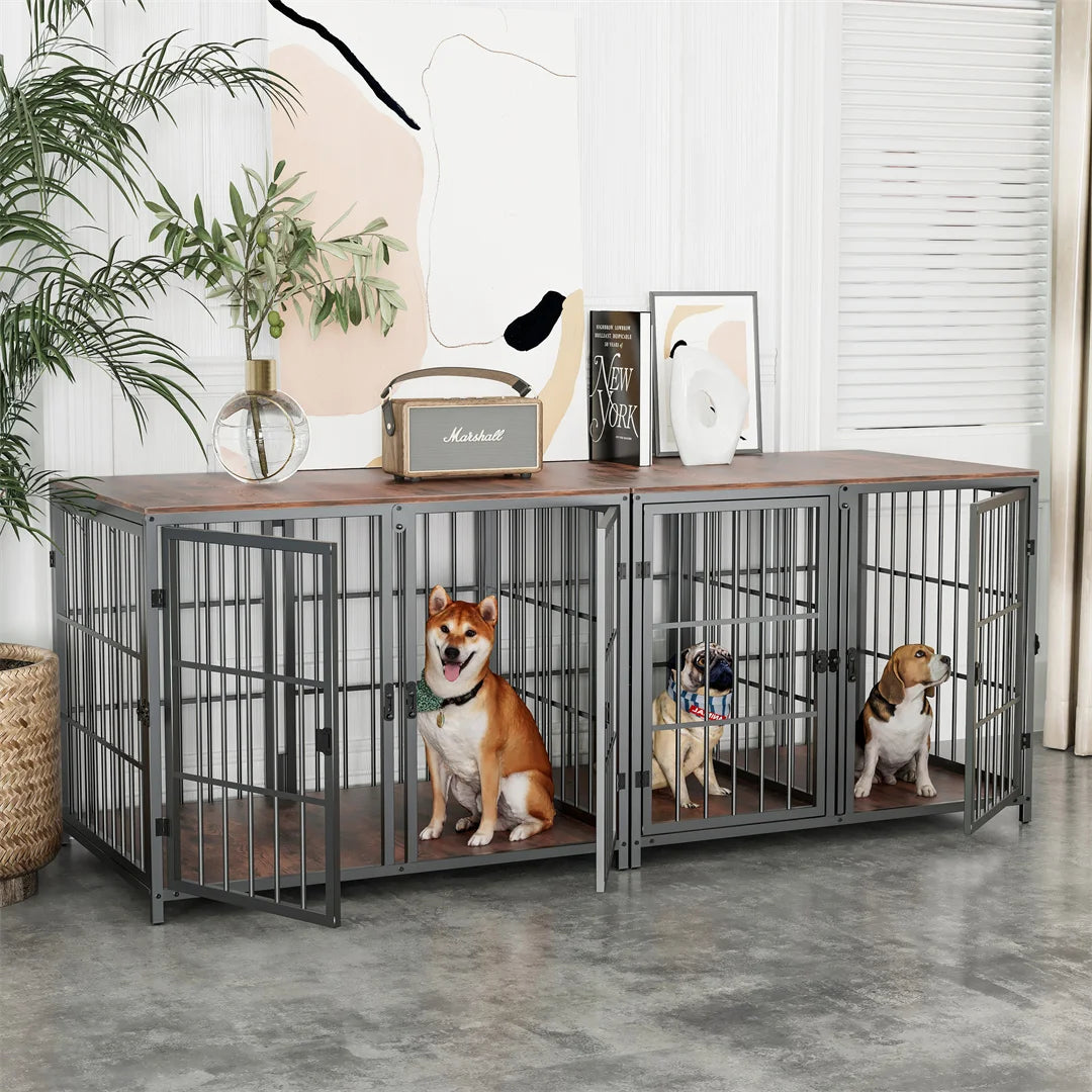 Bingopaw Heavy Duty Dog Crate Side Table Kennel