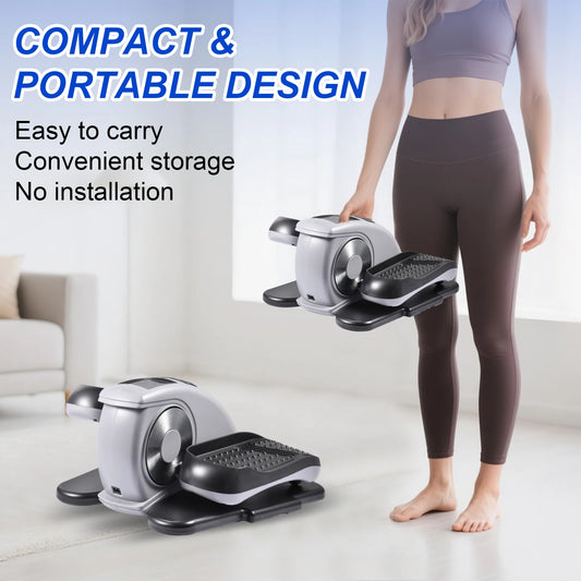 Under Desk Elliptical Pedal Exerciser With Led Display