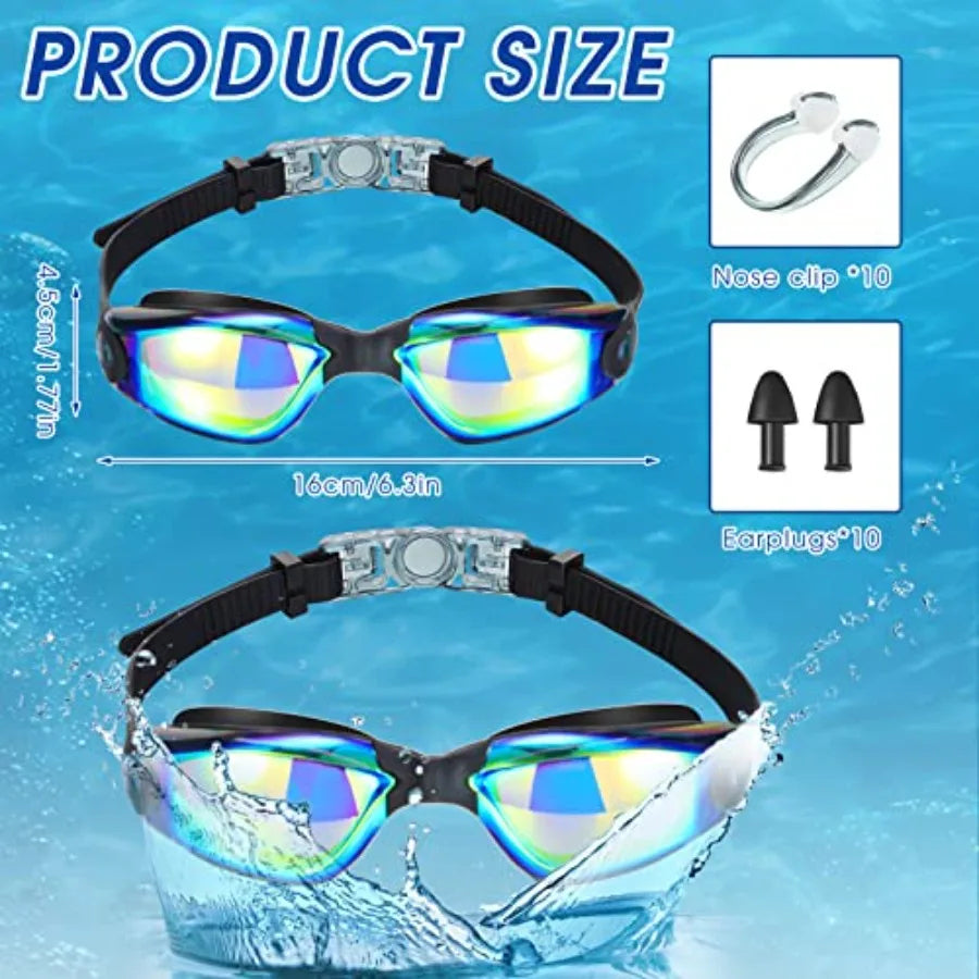 Swim Goggles for Adults Anti Fog Silicone No Leaking
