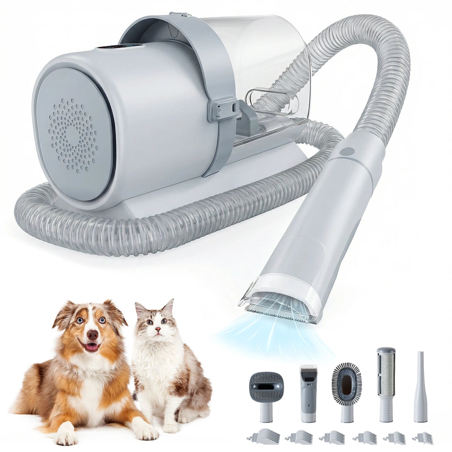 2.5L Pet Grooming Vacuum Kit With Cordless Clippers