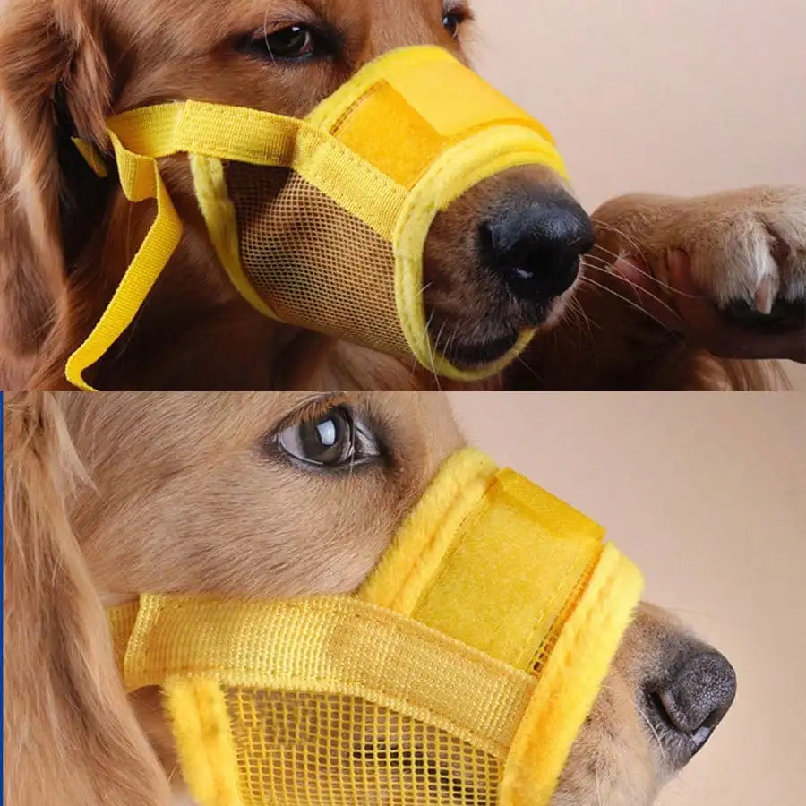 Adjustable Dog Muzzle For Training Breathable Mesh