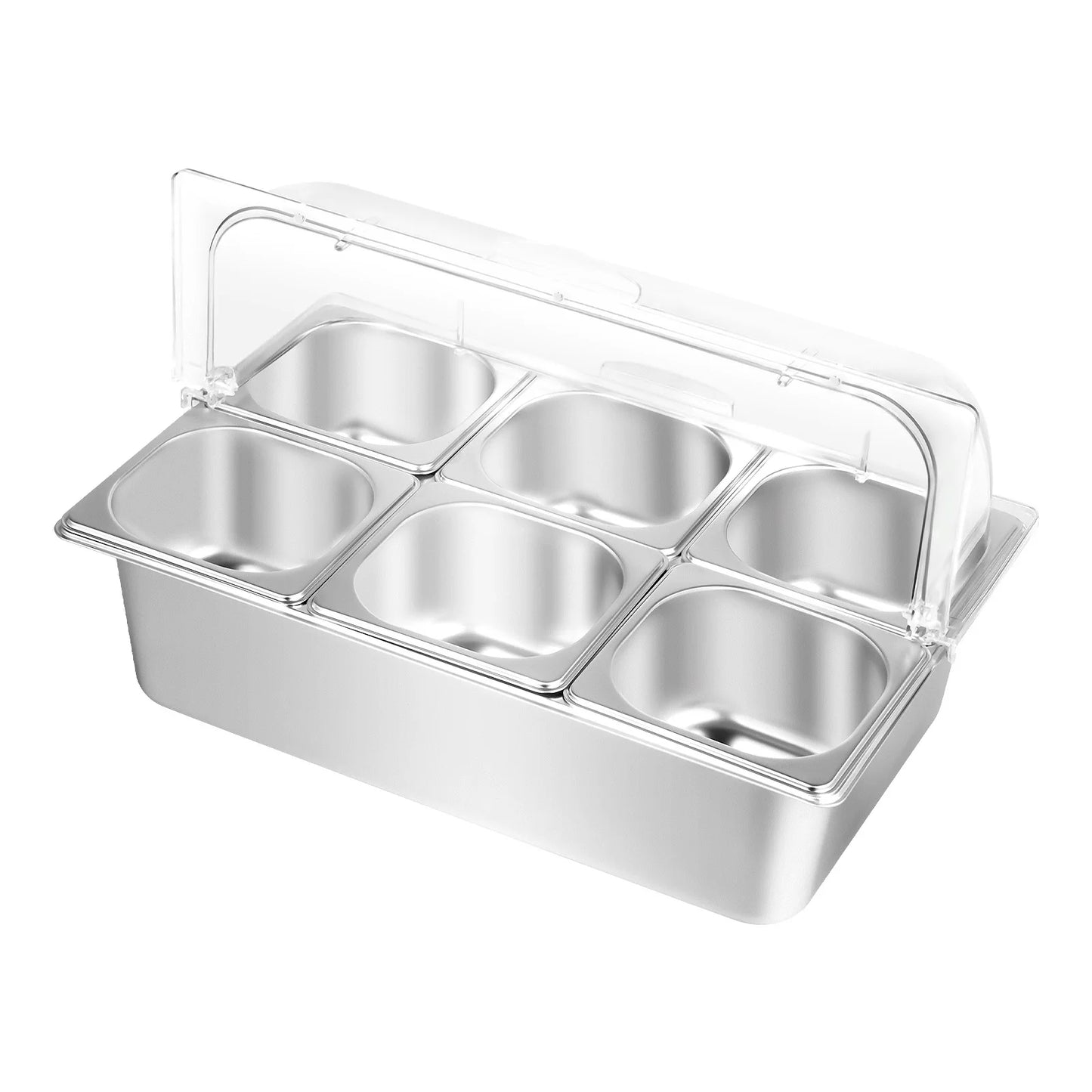 Bymaocar Six Pan Countertop Condiment Dispenser