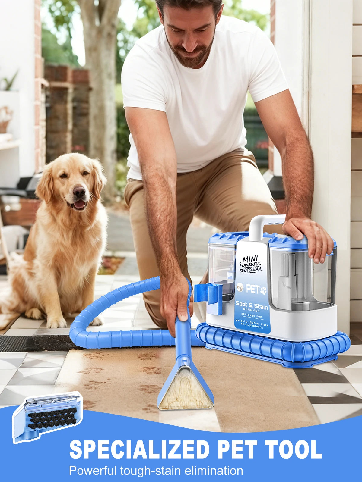 SUXIANGVAC Carpet Upholstery Cleaner 32Kpa Wet Dry Machine