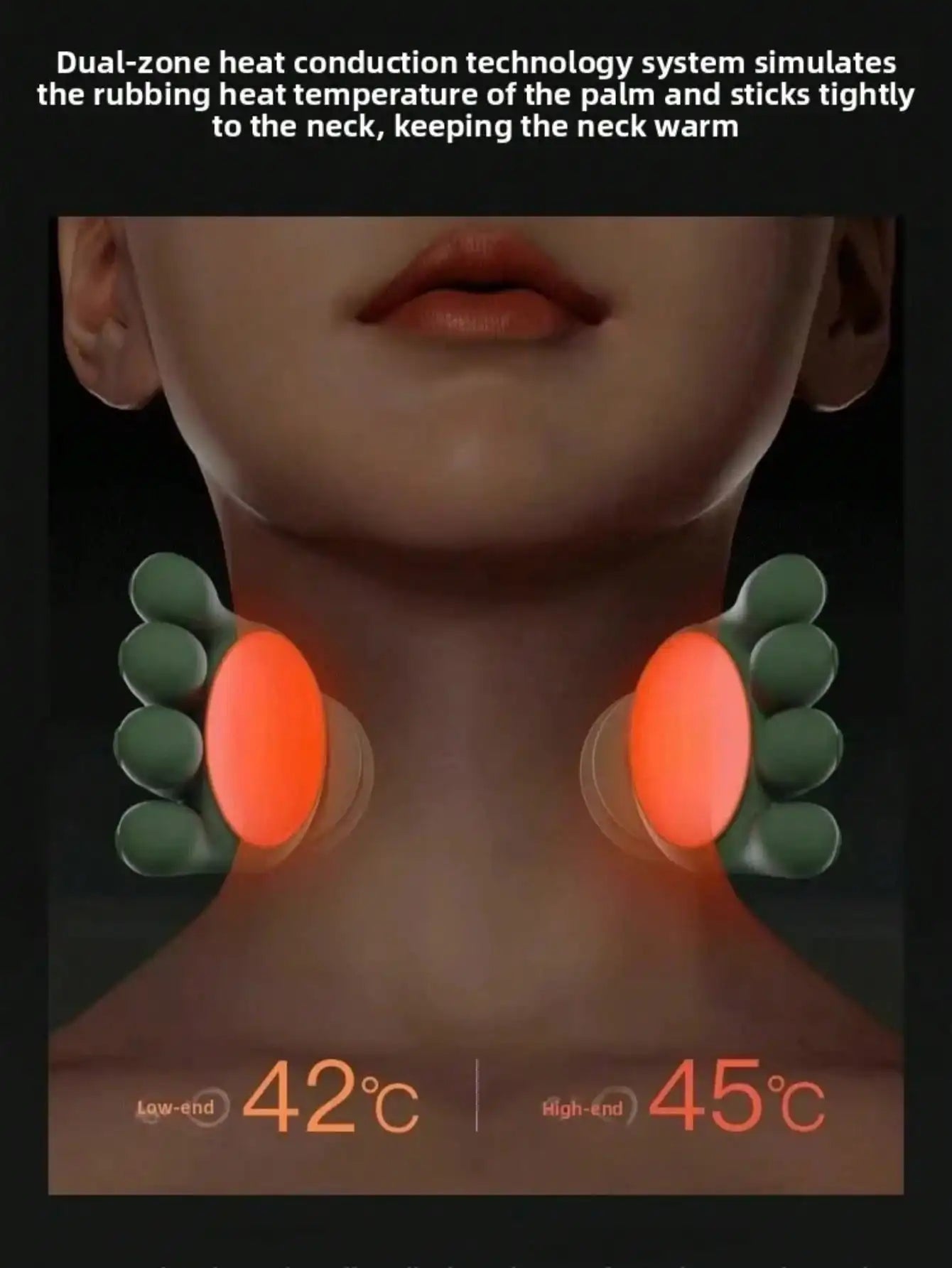 4D Shiatsu Neck And Shoulder Massager With Heat Wireless