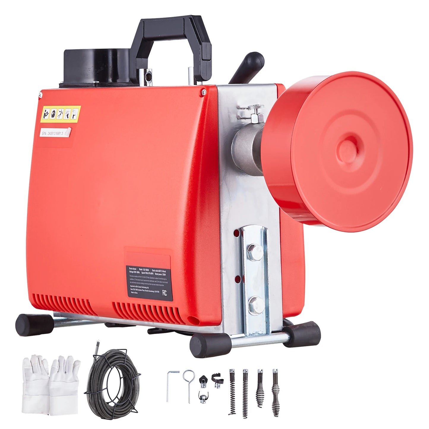 VEVOR 250W Drain Cleaner Auger Electric Sewer Snake
