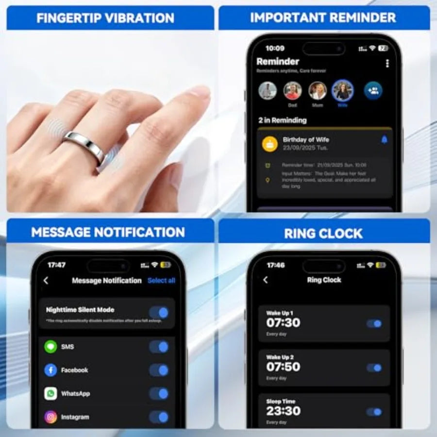 Smart Ring Sleep Tracker for Women and Men