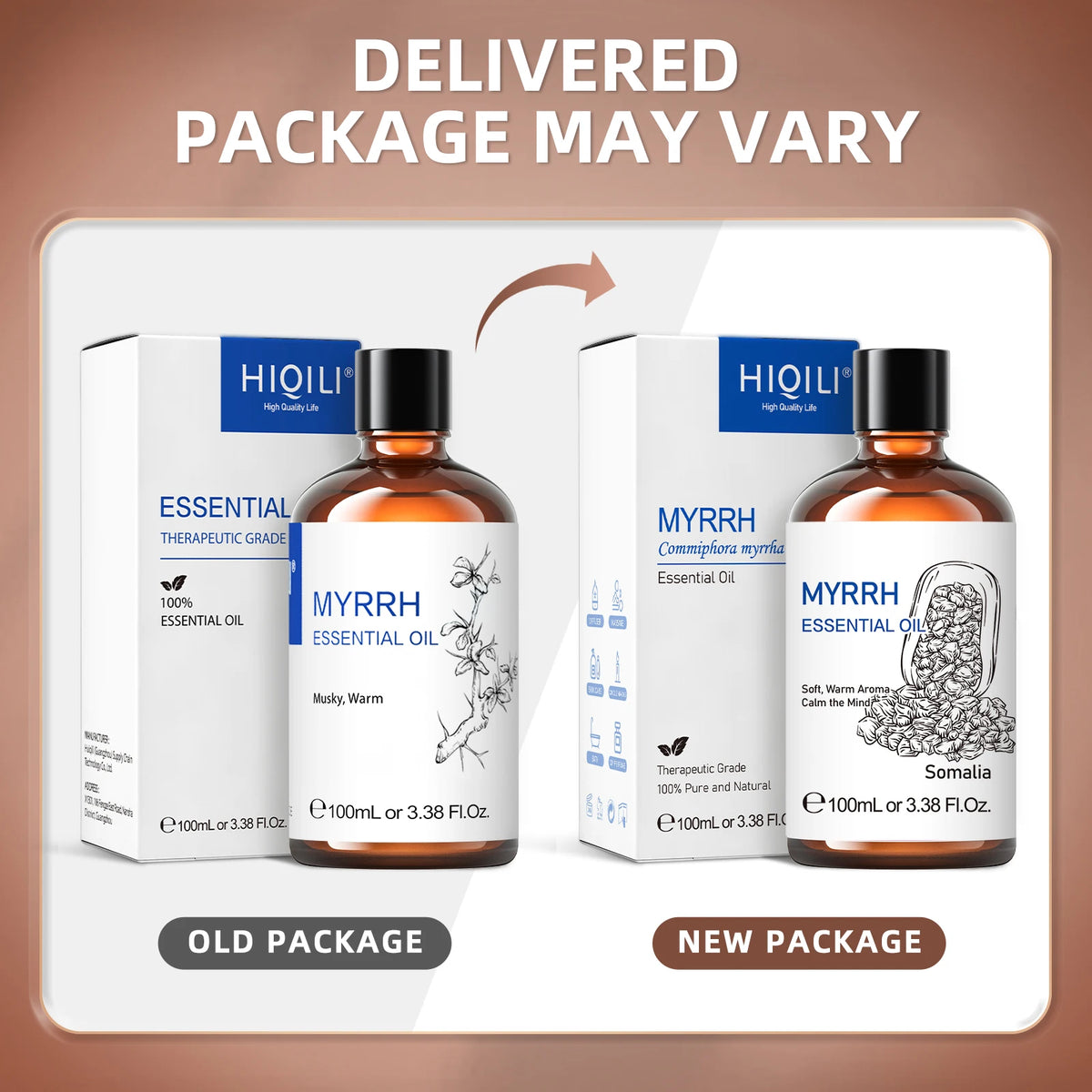 Hiqili Pure Myrrh Essential Oil For Aromatherapy