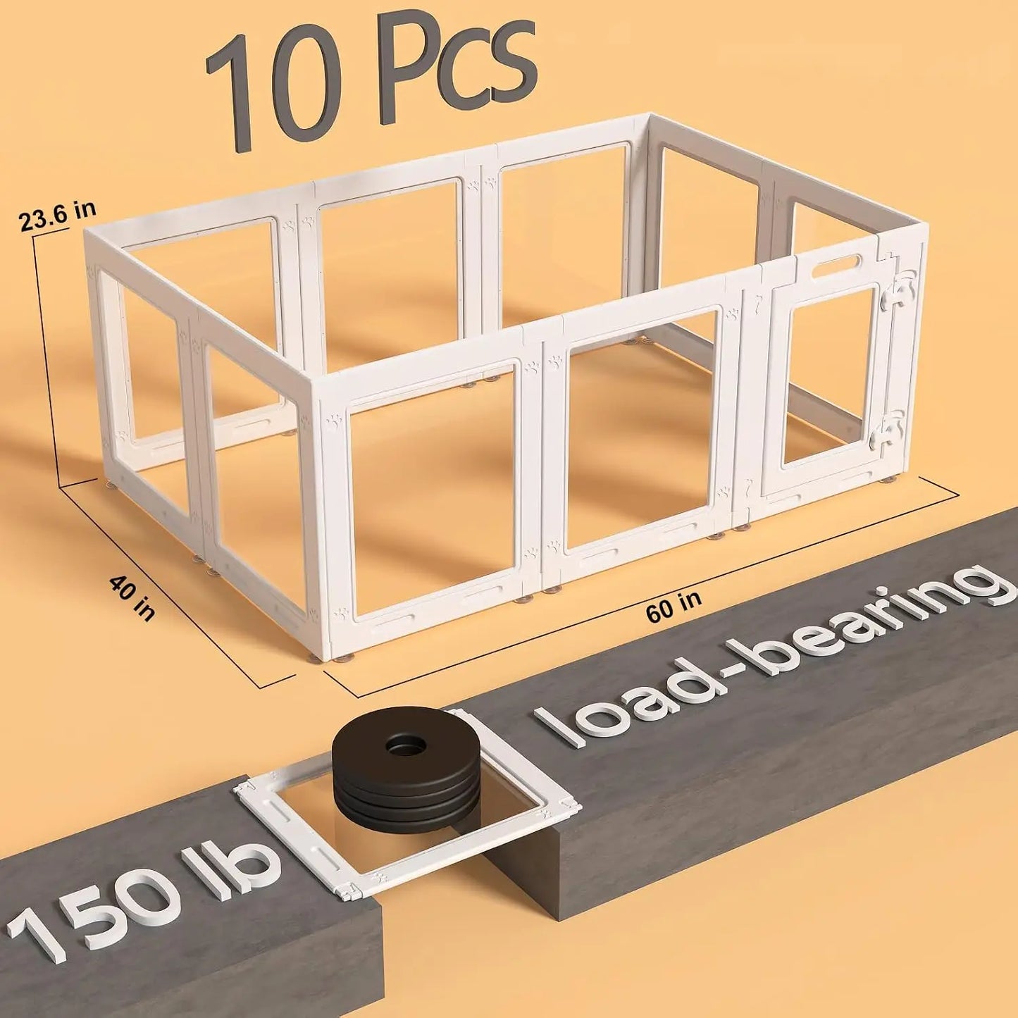 Clear Acrylic Dog Playpen With Door For Small Dogs