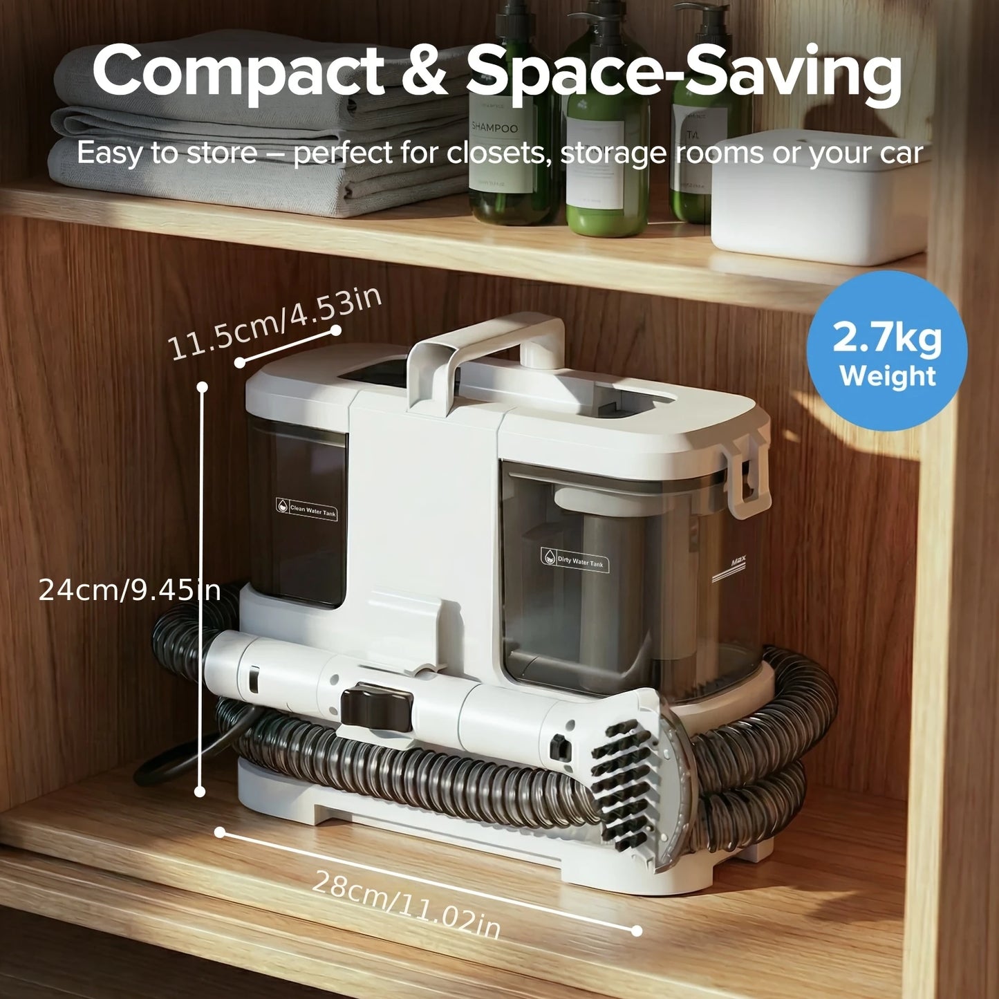 Lubluelu V2 Portable Carpet Upholstery Cleaner