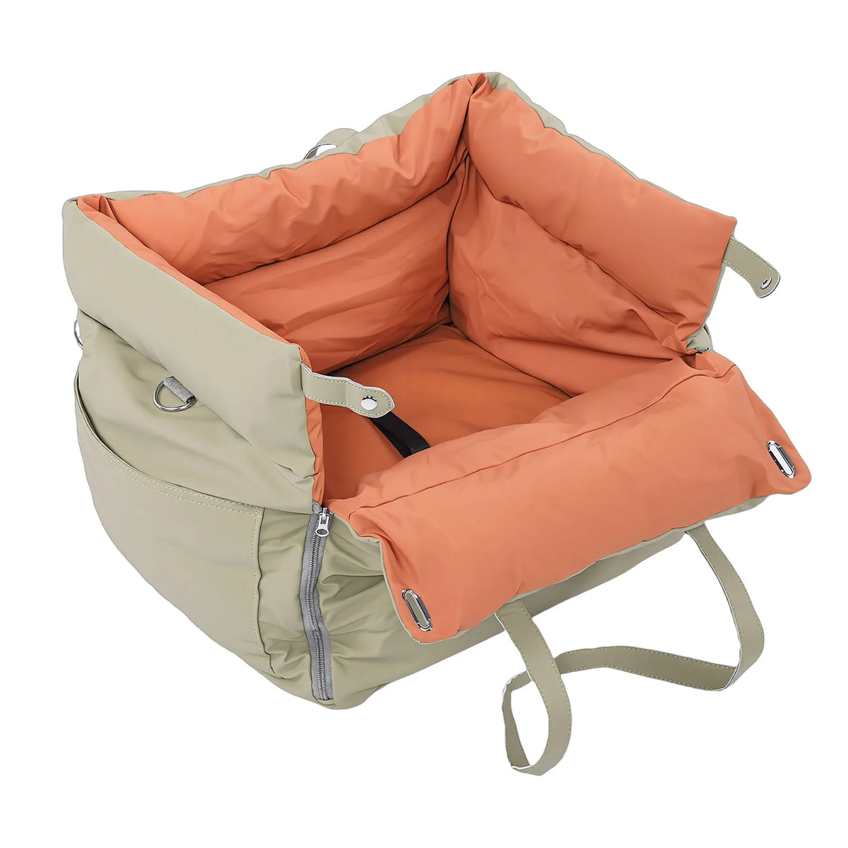 Portable Waterproof Pet Car Seat With Harness For Dogs Cats