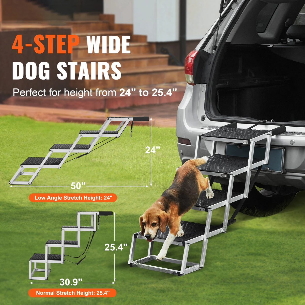 SucceBuy Folding Portable Dog Steps