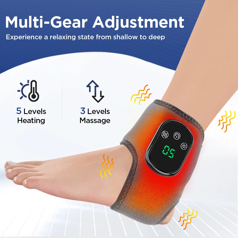 Hailicare Cordless Foot Ankle Massager With Heat Vibration