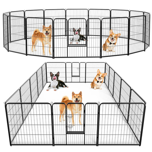 JHK Dog Playpen Foldable Outdoor Fence