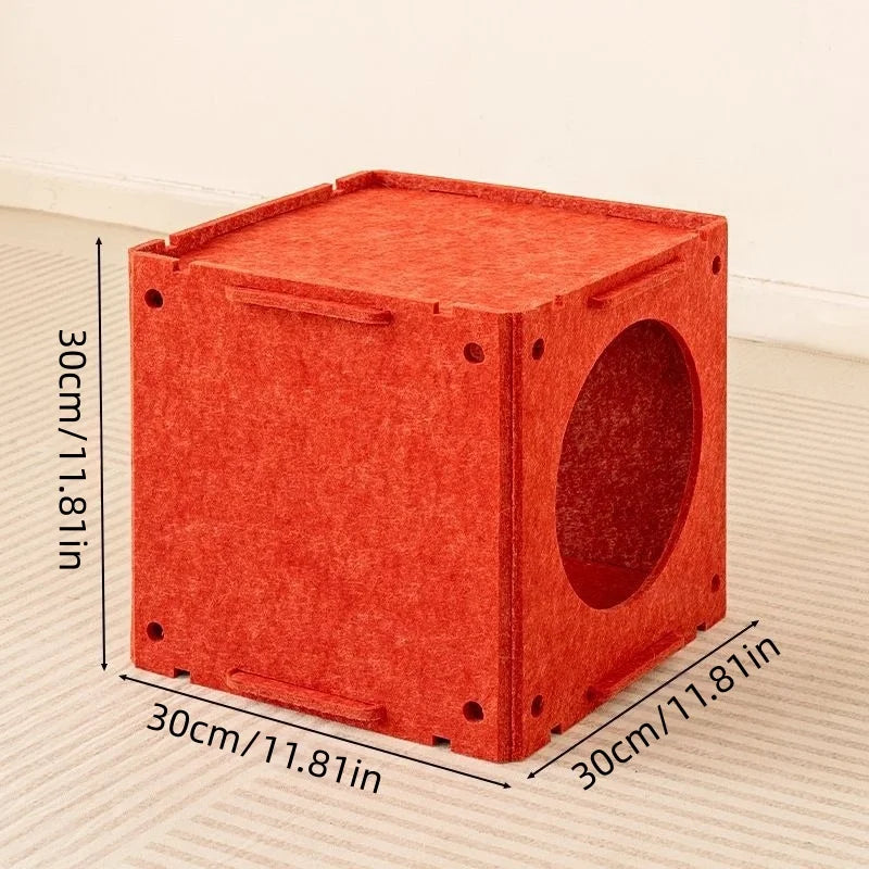 CZBNYX Enclosed Indoor Cat And Rabbit Hutch Bed