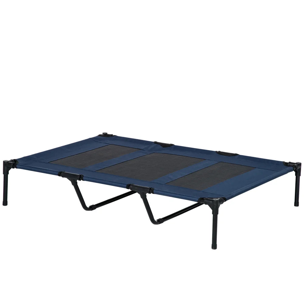 Breathable Elevated Dog Bed With Mesh Carry Bag Metal Frame