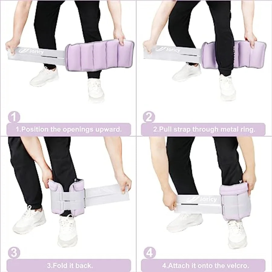 Adjustable Ankle Weights Neoprene For Walking And Therapy