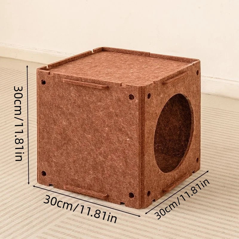 CZBNYX Enclosed Indoor Cat And Rabbit Hutch Bed