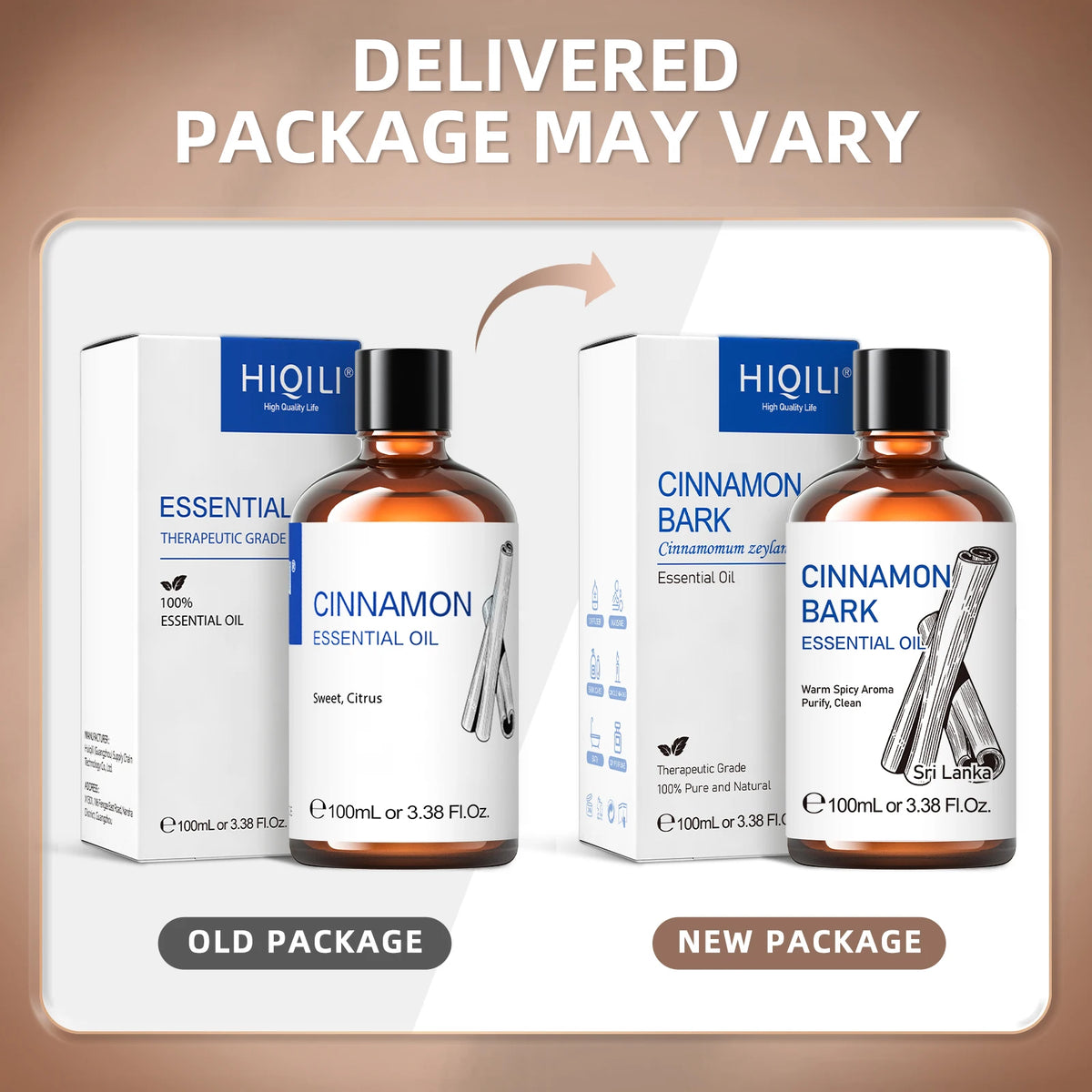 Hiqili Pure Cinnamon Bark Essential Oil