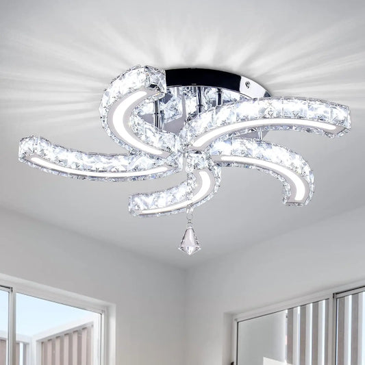 FRIXCHUR Acrylic Crystal Chandeliers Ceiling Light