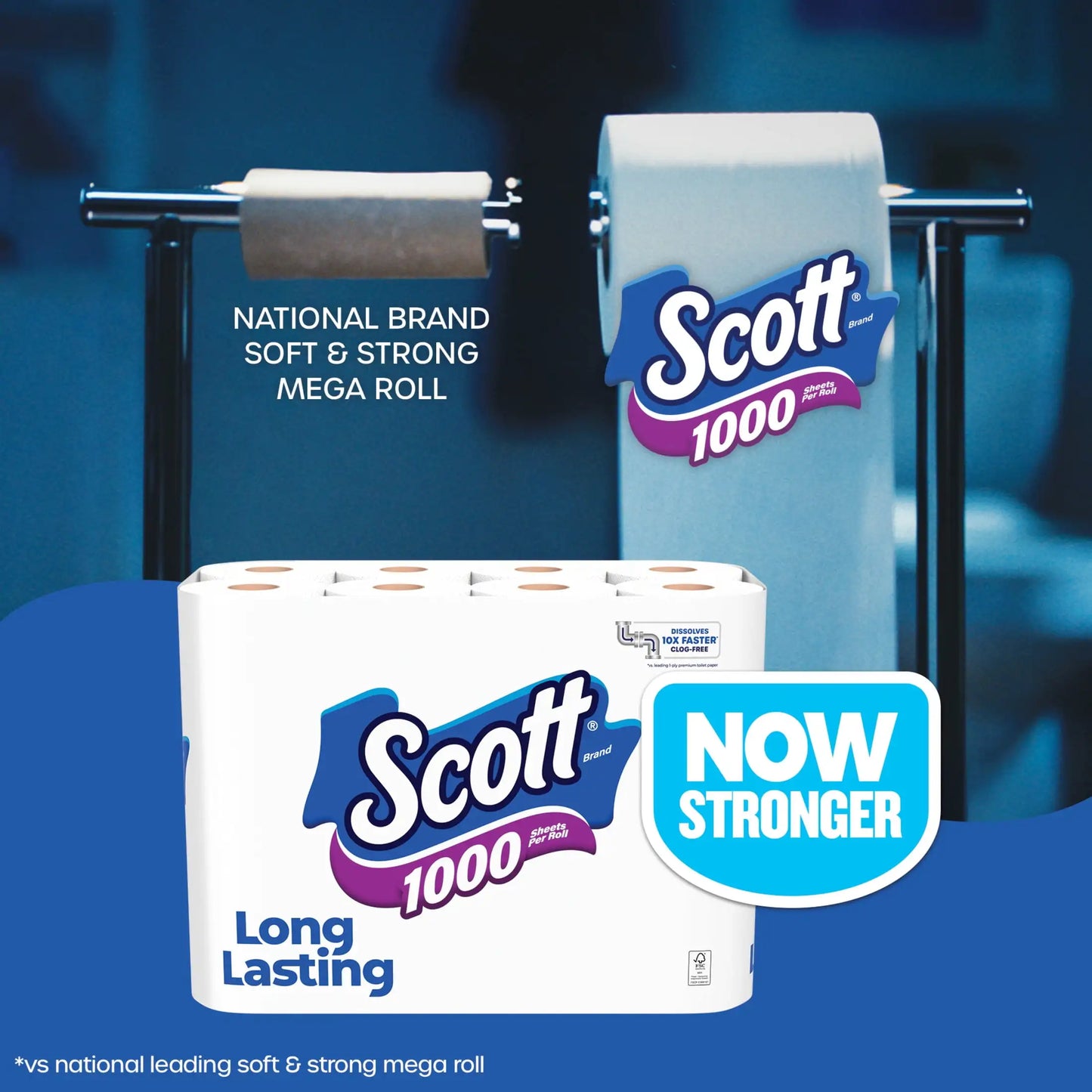 Toilet Paper 24 Rolls 1000 Sheets Per Roll 1 Ply Bath Tissue