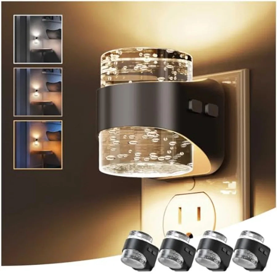 Adjustable Wall Plug Night Light 3000K 4000K 5000K Dimmable