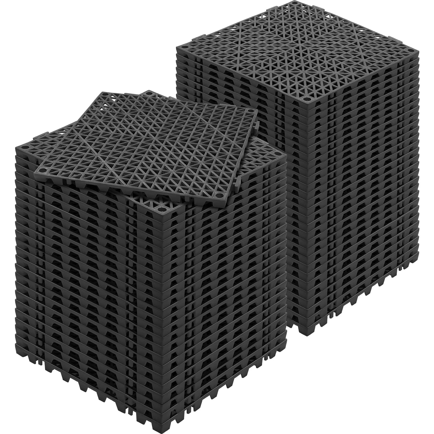 SucceBuy Interlocking PVC Drainage Floor Tiles Non Slip