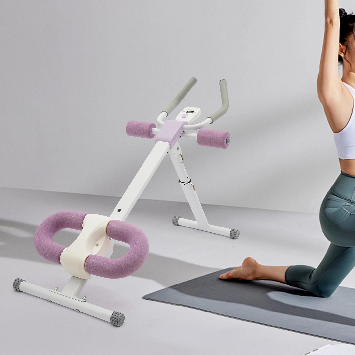 Foldable Adjustable Incline Abdominal Trainer For Home Gym