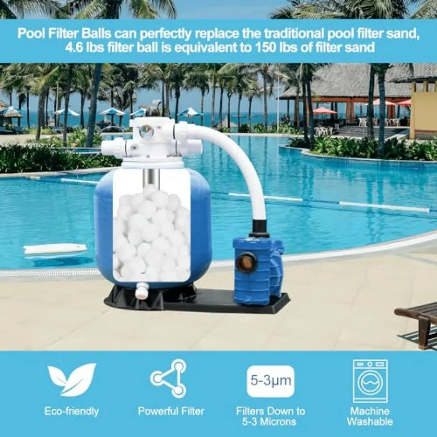 Pool Filter Balls For Sand Filter Reusable Media