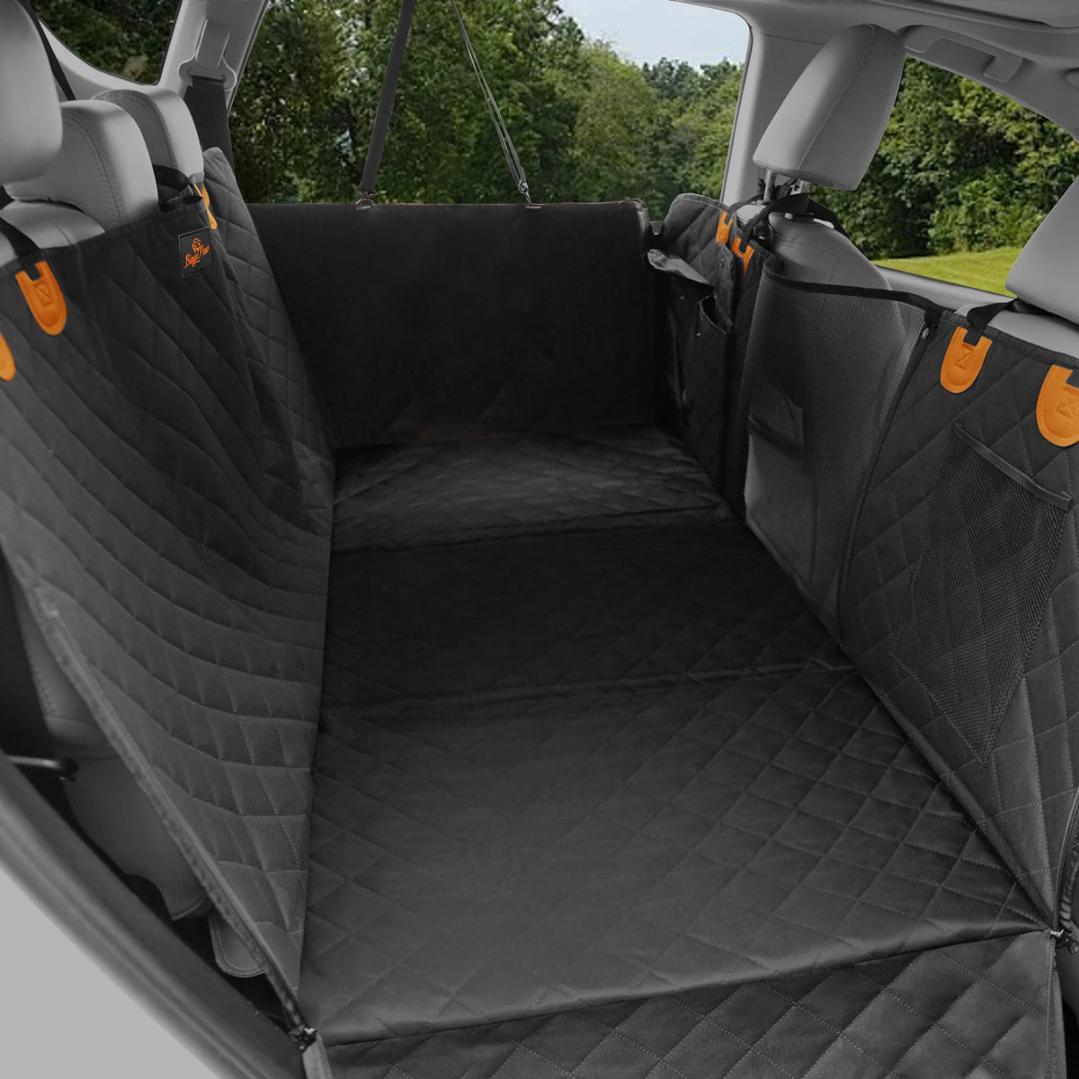 Borwart Waterproof Dog Back Seat Extender Cover