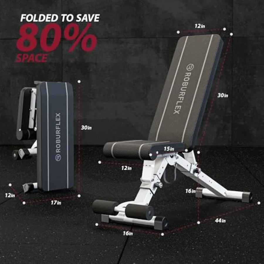 Adjustable Foldable Workout Bench for Home Gym