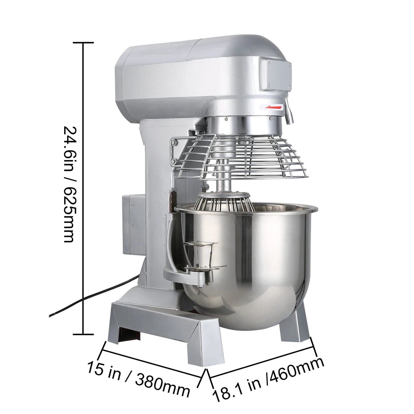 SucceBuy Commercial Food Mixer Heavy Duty Stainless Steel