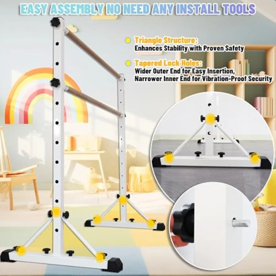 Adjustable Ballet Barre Portable Dance Bar Balance Workout