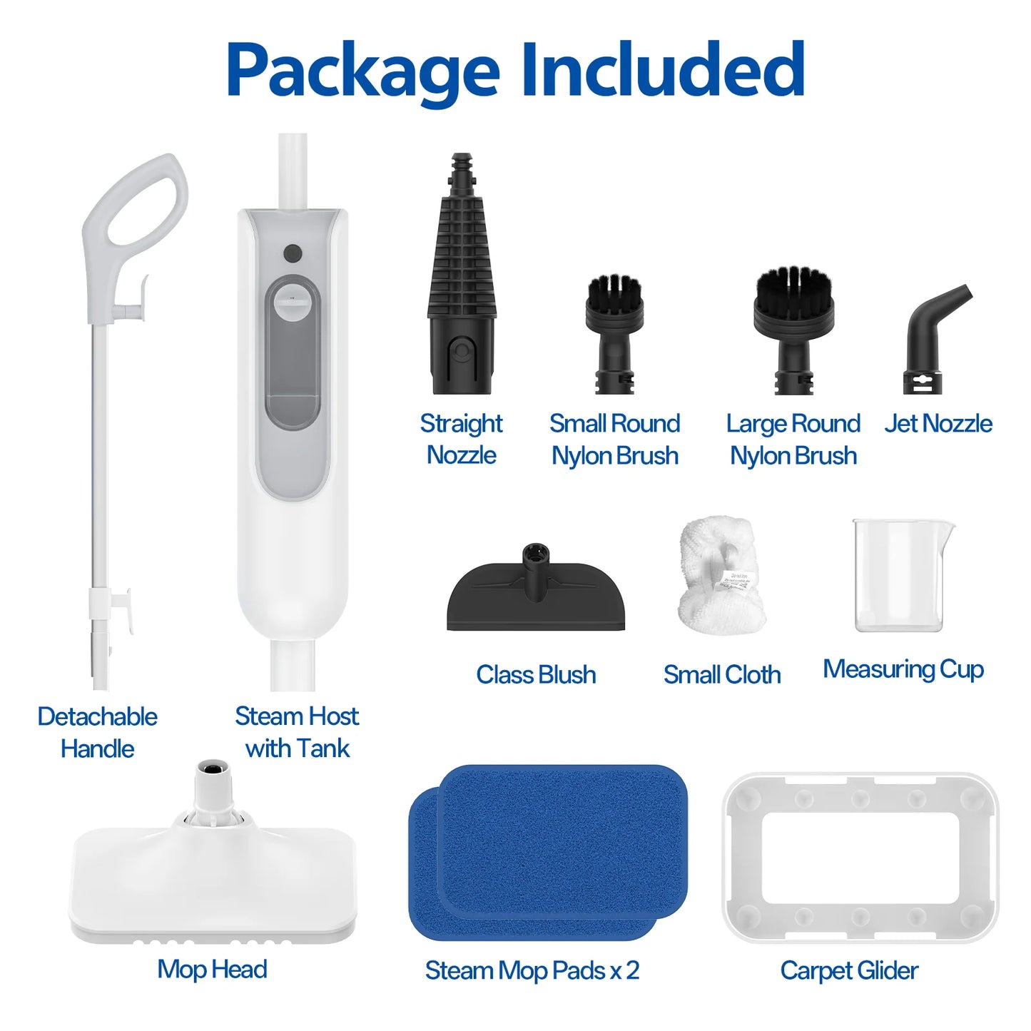 INSE F2 Steam Mop 12 In 1 Handheld Scrubbing Cleaner