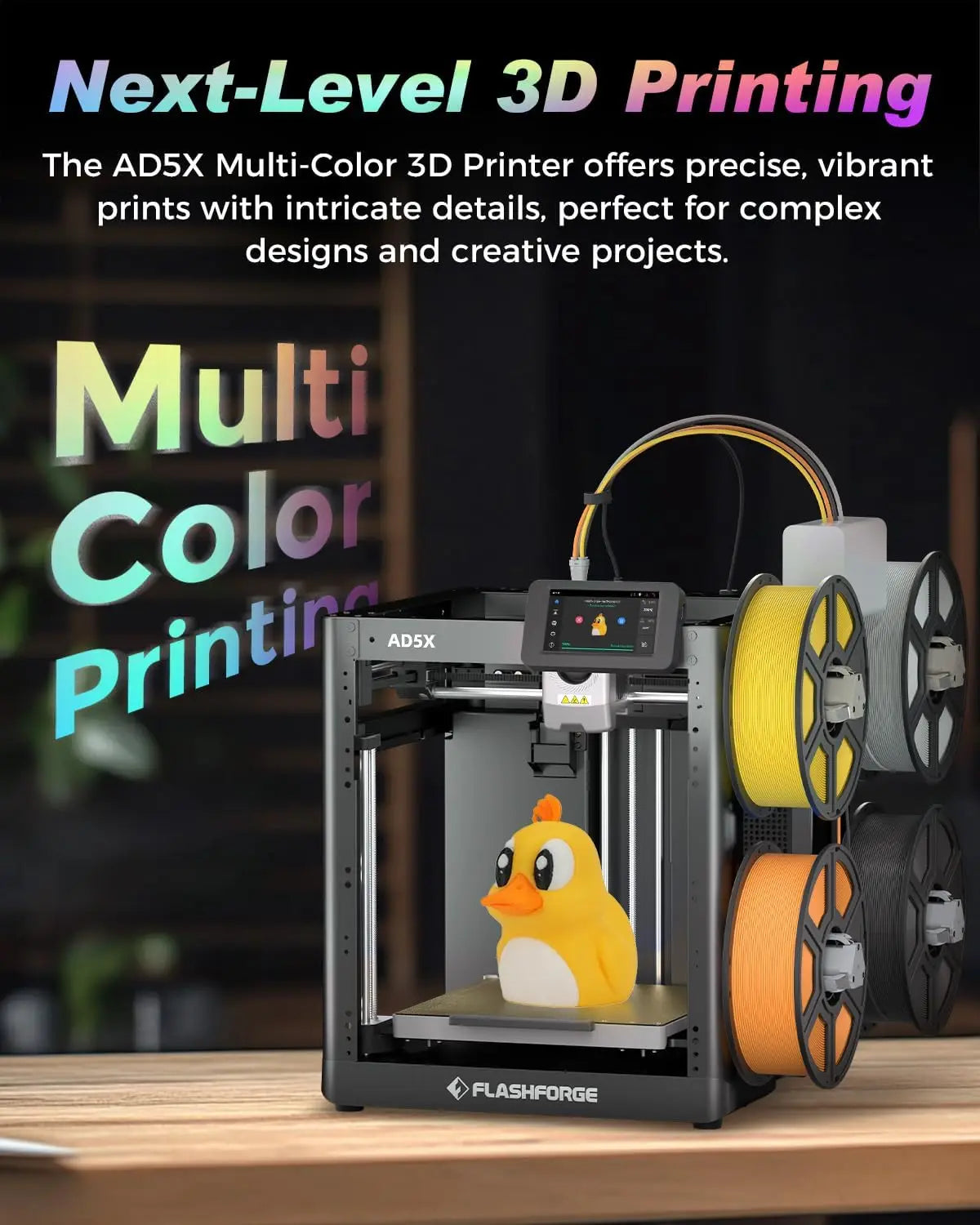 AD5X Multi-Color 3D Printer CoreXY High Speed 600mm/s
