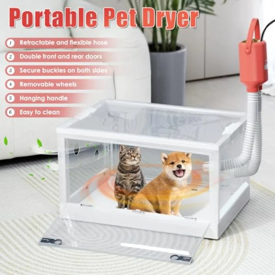 Automatic Pet Dryer Box for Cats and Small Dogs