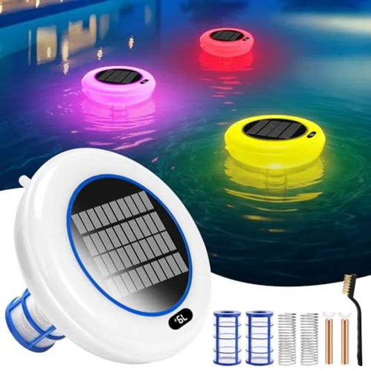 Solar Powered Pool Ionizer Copper Rod Filter Accessories