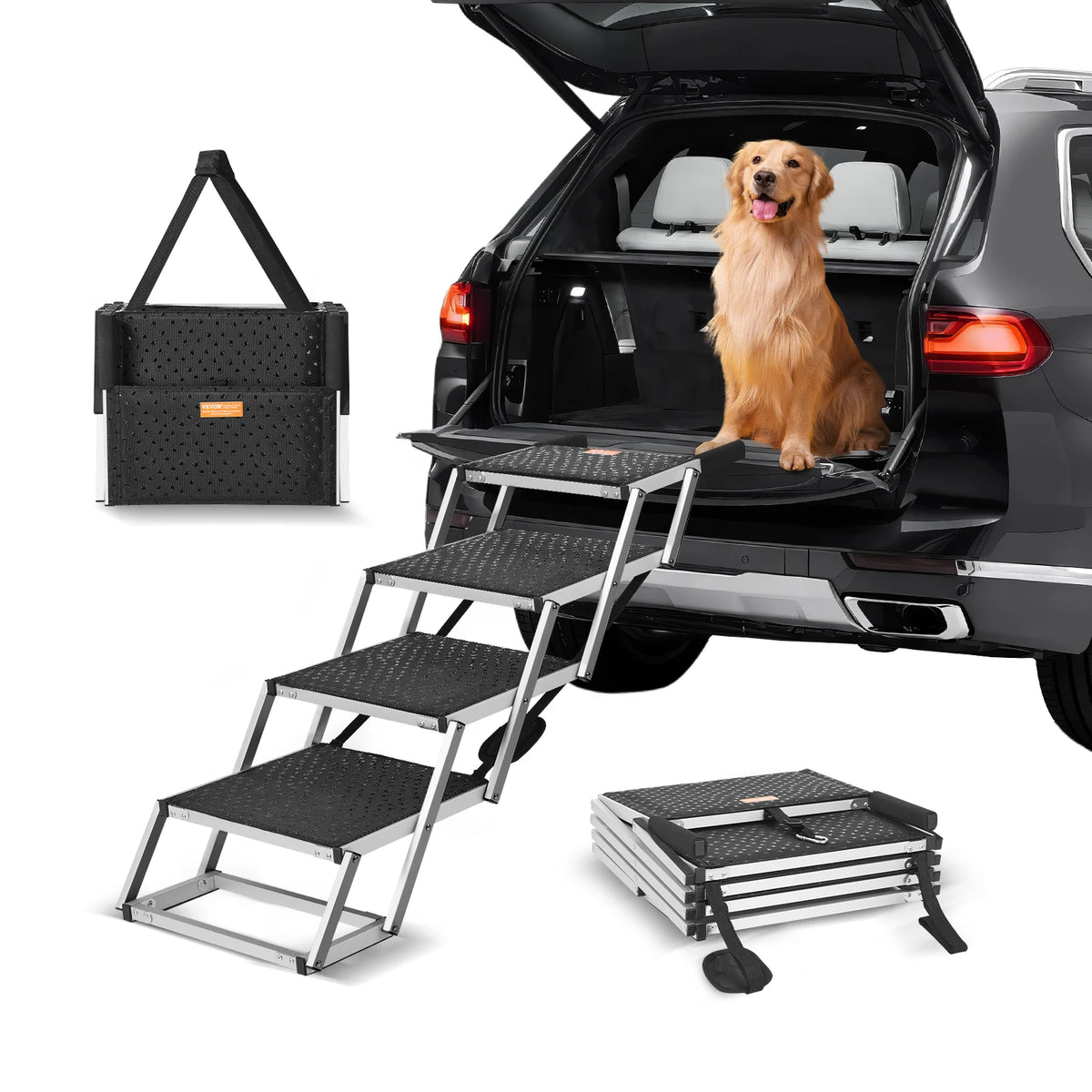 SucceBuy Folding Portable Dog Steps