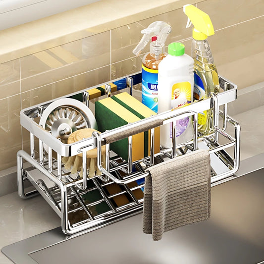 Stainless Steel Kitchen Sink Organizer Rack
