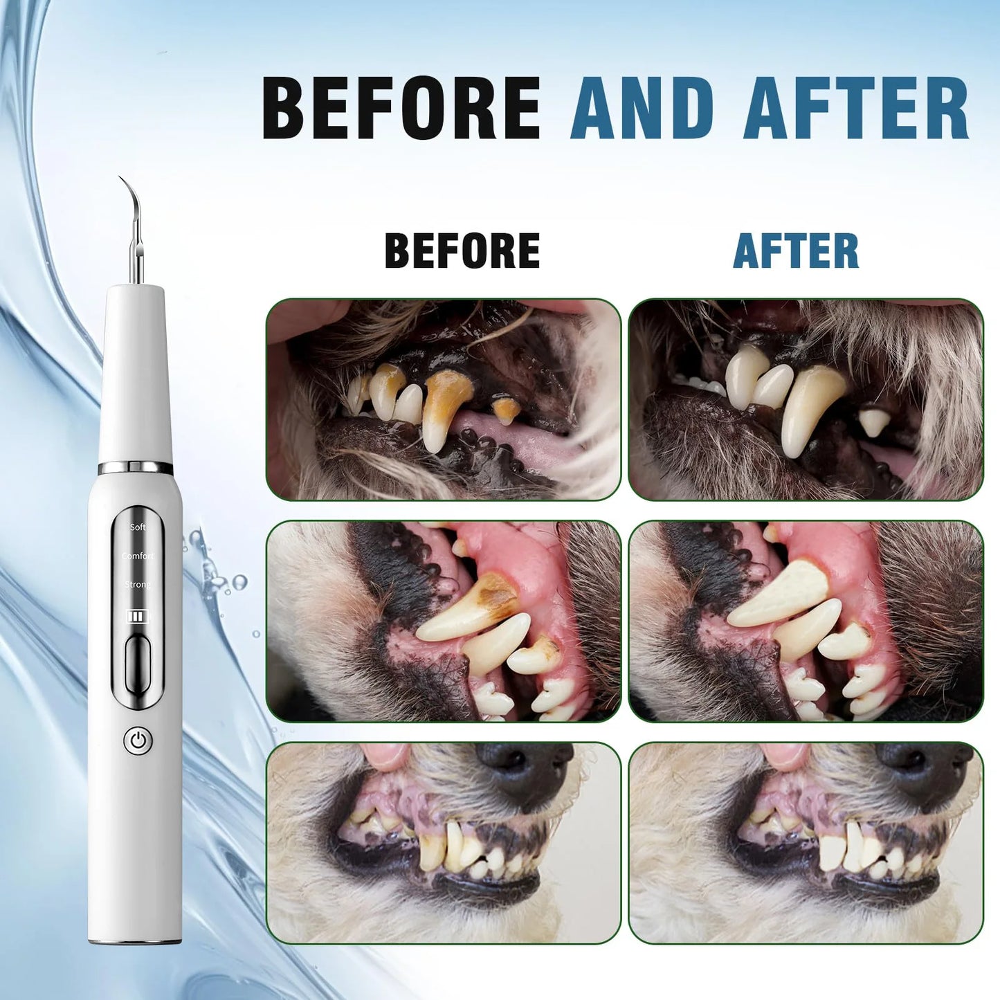 Ultrasonic Dog Toothbrush Dental Cleaning Kit